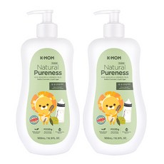 케이맘 퓨어니스 젖병세정제 액상형 용기, 500ml, 2개