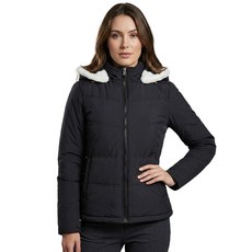 [보그너] 여성 경량 후드 구스다운 점퍼 BLACK