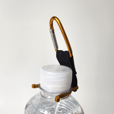 생수 병 홀더 물병걸이 등산 휴대용 카라비너, 1개, 색상_골드