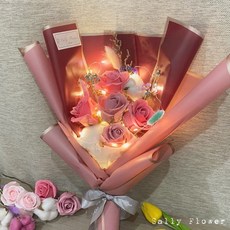 Sally Flower 香皂花束 浪漫燈飾燈串, 1個, 100公分