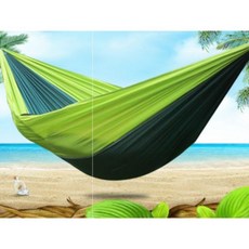 캠핑 파라슈트 해먹 휴대용 야외용 나일론 해먹 설치간편 여행용, 파라슈트해먹카키