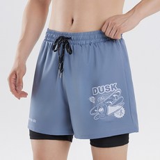 男士高腰雙層泳褲 速乾透氣防尷尬 可外穿沙灘褲
