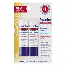 아쿠아포 립 리페어 스틱 SPF30 Aquaphor Lip Balm Repair Stick for Chapped Lips SPF 30 964g, 1개