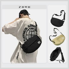 ZHWH 郵差包 簡約側背包 旅行包 斜背包 男包 斜跨包 隨身小包 輕巧耐用, 卡其色