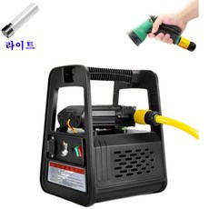 라이트포함 20A 충전식 농업용 엔진양수기 소형 물펌프 이동식 자동 휴대용, 옵션5 라이트포함, 1개