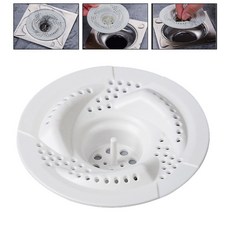 회오리 배수구 필터 커버 머리카락 이물질 빠짐 방지 차단 소용돌이 마개 뚜껑 다회용