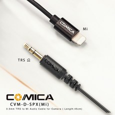 COMICA CVM-D-SPX(Mi) 3.5mm TRS 轉 Mi 麥克風轉接線, 1個