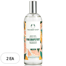 더바디샵 핑크 그레이프 후룻 바디 미스트 과일향, 2개, 100ml