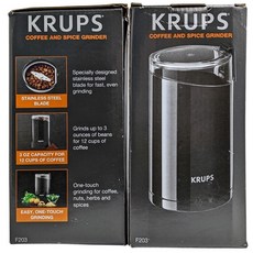 KRUPS F203 咖啡豆研磨機 香料磨豆機 85g電動研磨機, 1個