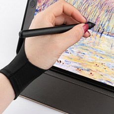 해돋이 드로잉 터치방지 장갑 태블릿장갑, XS