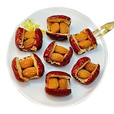 餅乾樹 紅棗乾 杏仁果 全素果乾 養生零食 伴手禮, 1個, 紅棗杏仁300g