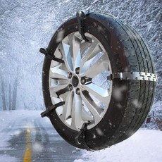 간편설치 벨트형 스노우체인 타이어체인 우레탄 체인, 1세트