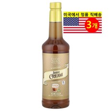 ChocZero 커피 각종 디저트 요리용 무설탕 건강 감미료 아이리쉬 크림 프리미엄 시럽 750ml 1개, 3개