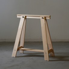 實木桌腿支架 戶外簡約長凳拍攝道具 靜物拍攝臺工作佈置, 1個, 第二代【普通款白坯】1個裝