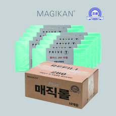 MK 매직캔 리필봉투 프리베 리필 플러스280R5B 280R10B, 10개, 27L