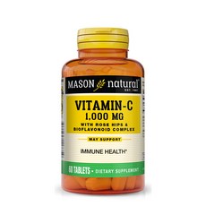 Mason Naturals 維他命C補充錠 1000mg, 60顆, 1罐