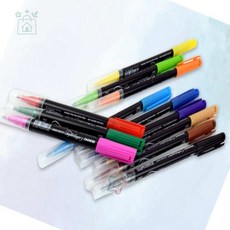 루다스 다이어리꾸미기 2타입 캘리그라피펜, 6색