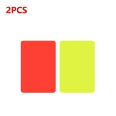 축구 심판 카드 레드 옐 키트 야외 스포츠 도구 경고 배출, 색상: 1. 2PCS, 1개