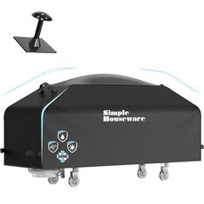 91.4cm 그리들 플랫 탑 그릴 커버 지지대 포함 600D 폴리에스터 방수 128826, 91.4cm 그리들 플랫 탑 그릴 커버, 지지대 포함,