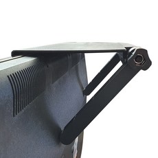 모니터받침대 상단거치형 접이식 선반 블랙