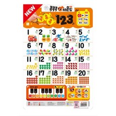 아이키움북 NEW 콕콕콕 사운드벽보 123, 벽보선택:콕콕콕 사운드 벽보- 123
