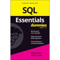 (영문도서) SQL Essentials for Dummies Paperback, English, 9781394296941