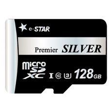 (e-Star) MicroSDHC/XC Class10 (U1) Premier SILVER UHS-I MicroSDXC 128GB, 1개
