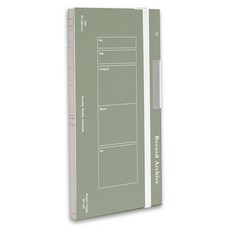 루카랩 2025 레코드 아카이브 날짜형 다이어리 Original, 올리브, 상세페이지 참조