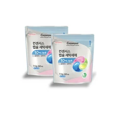 CONSENSUS康善秀 超濃縮洗衣膠囊-清新花香 韓國進口 強效清潔 護色柔順, 2套, 60個裝