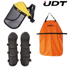 UDT 예초기 액세서리 3종세트 안면보호구 무릎보호대 작업치마 안전보호장구, 1개