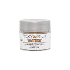 록시 & 리치 하이브리드 스파클 더스트 파우더 식용 색소 2 Roxy & Rich Hybrid Sparkle Dust Powder Food Color 2.5 Grams Coppe, 구리, 1개