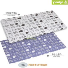벡스트리아 놀이방매트 리틀쉽 화이트 블루 양면중형 아이방꾸미기 미끄럼방지 냉기차단 안전쿠션