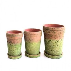 시멘트화분 이끼 빈티지화분 시멘트 이끼장식 화분, 1개, D15x17cm 소