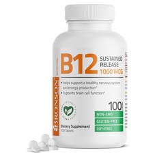 브론슨 B12 서스테인드 릴리즈 1000mcg 타블렛