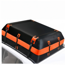 Kismetic 자동차 대용량 방수 루프백 차량용 캠핑용 외출용 루프박스 570L, 1개, 블랙 + 오렌지