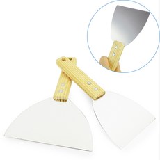 신라Pick 우드 손잡이 반달 스텐헤라 다용도스크래퍼, 대