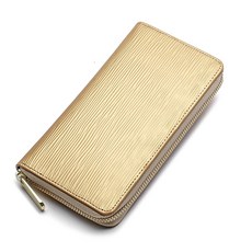 壹灣出貨 真皮女士水波紋長款錢包手拿包 多卡位存摺包 女用長夾 皮夾