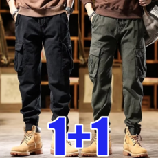 After Sea 남자 카고바지 슬렉스 캐주얼 빅사이즈 밴딩바지 여름용 등산바지 바지