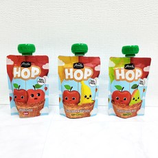 아넬라 생과일 짜먹는 외출용 아넬라HOP 유아간식 3종세트, 사과, 사과 + 배 혼합맛, 바나나, 2세트