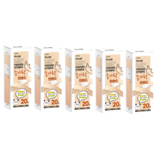 플레이드 손가락 면밴드, 5개, 20개입