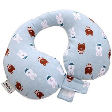 투토츠 사계절 카시트 목베개, 비비베베 블루, 1개