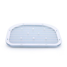 Midpet 반려동물 비산 방지 매트 고양이 화장실 매트 전체 수세 가능 먼지 없는 100% PP 소재, 1개, 푸른 색