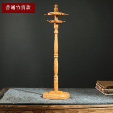 【開發票/統編】圓盤毛筆架 實木筆掛 文房四寶毛筆支架, 1個, 普通竹質款