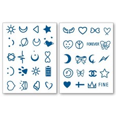 40셋트 일시적 스티커 타투