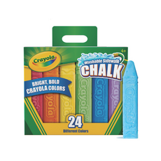 크레욜라 야외용분필 워셔블 수성 24색, 단품