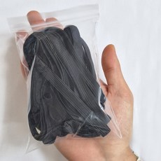 골지 납작 허리고무줄 바지고무줄 고무밴드, 1개, 10MM(블랙) 10yard