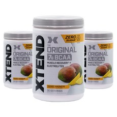 Xtend 原味 7g BCAA 芒果瘋狂, 405g, 3個