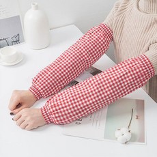 체크 팔토시(레드) kiw+86729dE