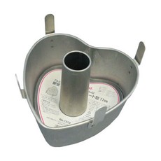 日本 CAKELAND 心形戚風蛋糕模 20cm/17cm/14cm 可卸式 中空管 戚風模具, 1個