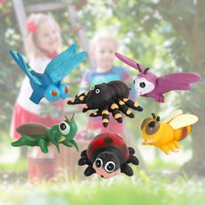 유아 자연학습교구 말랑이 곤충 점보 6종 자연관찰 비대면수업 곤충관찰, 1개